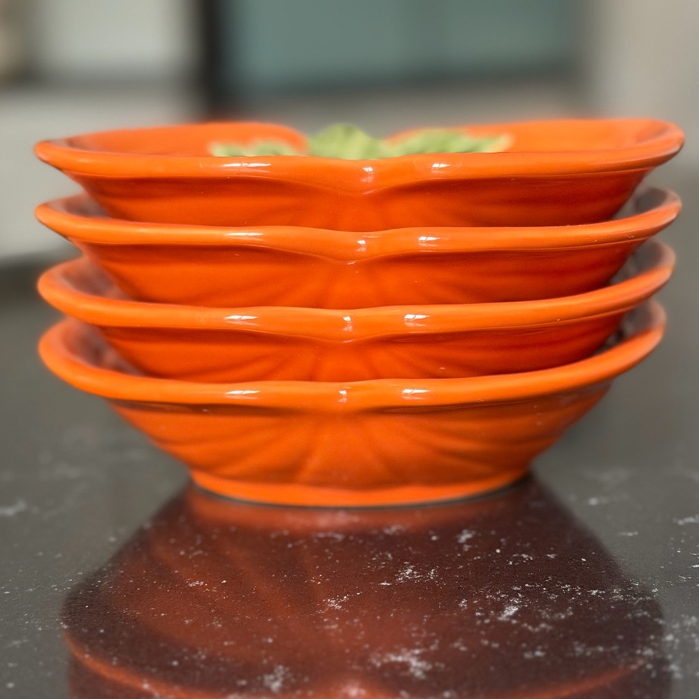Pampered Chef Pumpkin Bowls (4) Simple Additions - Picture 2 of 3